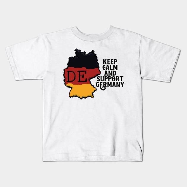 Keep Calm And Support Germany Kids T-Shirt by nextneveldesign